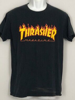 Thrasher Magazine T-Shirt Unisex M Black Vintage Streetwear Skateboard Graphic